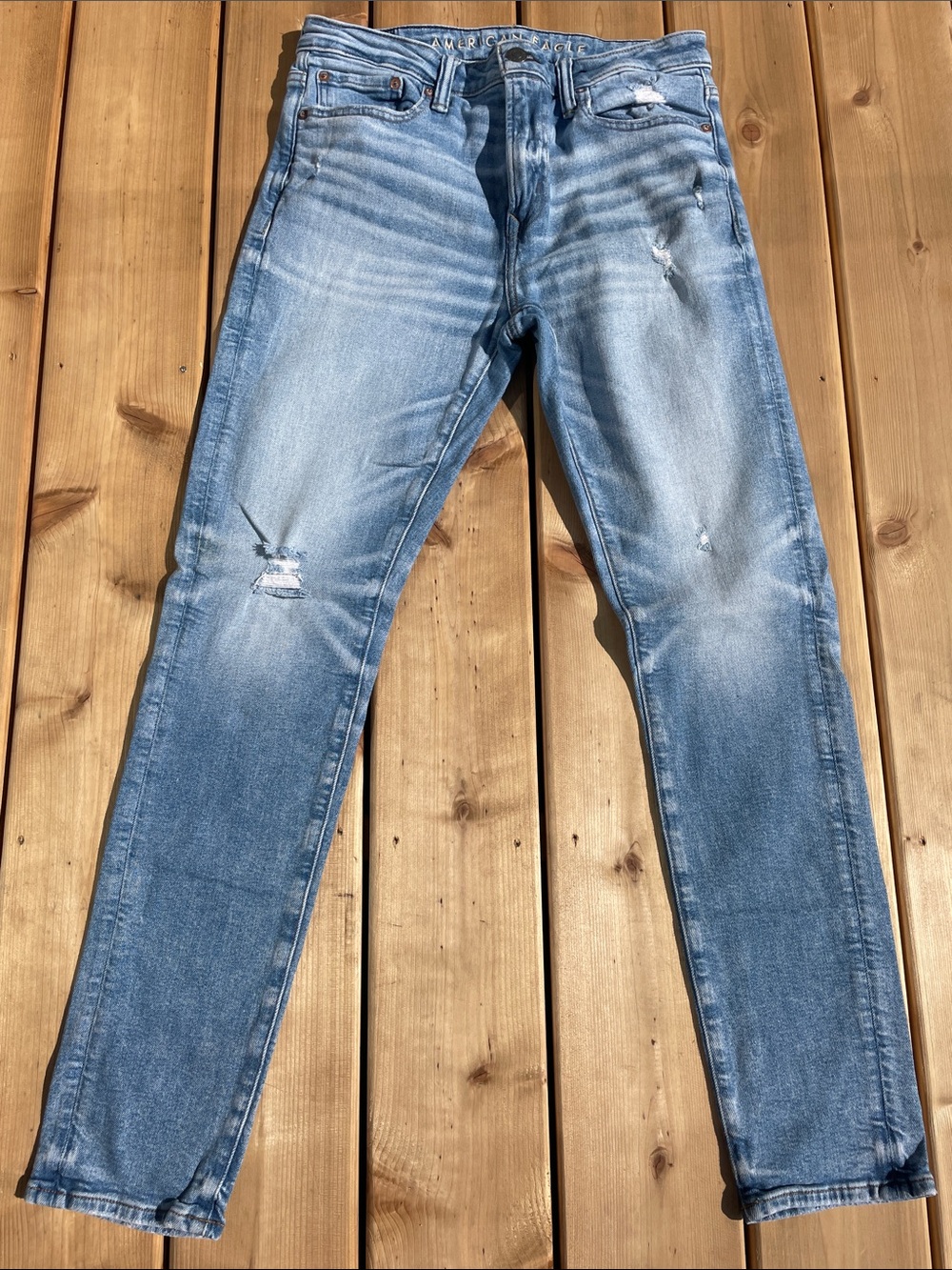American Eagle Outfitters Light Blue Straight Jeans